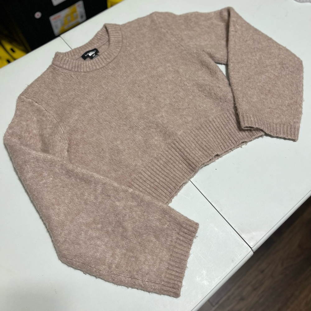 Club Monaco Cable Sleeve Alpaca Blend Sweater - Picture 6 of 11